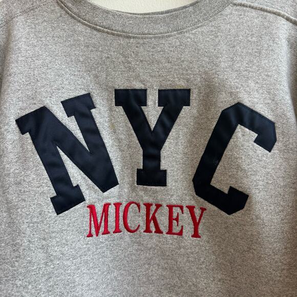 Vintage 90s Grey Mickey Mouse NYC Crewneck - Small - Picture 2 of 6